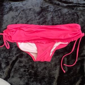 Pink Ruffled Bikini Bottom